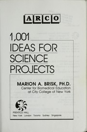 1,001 ideas for science projects  Cover Image
